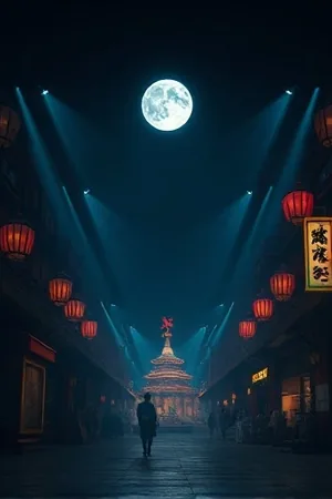 《半盏灯影》停电夜烛光楼道主视觉封面